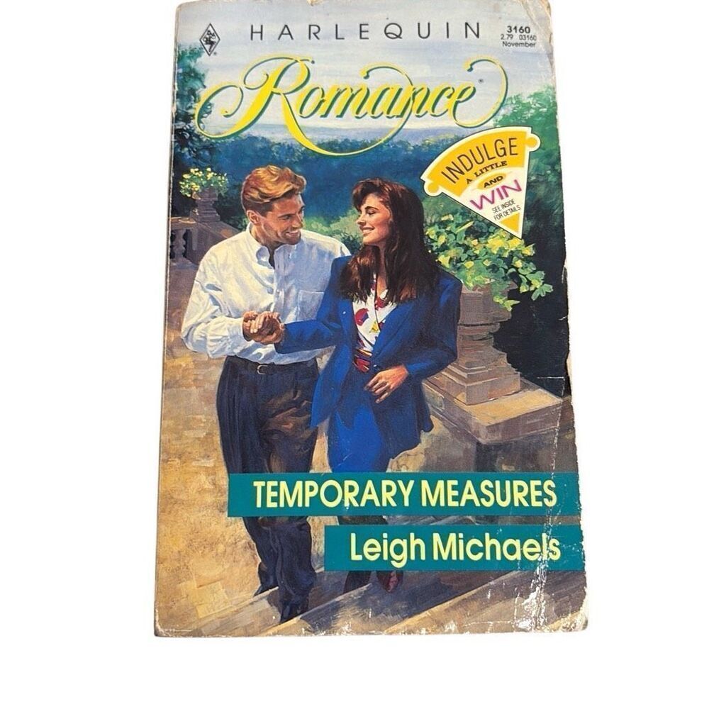 Temporary Measures by Leigh Michaels 1991 Mass Market Harlequin‎ Romance #3160